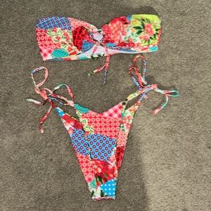 patterned bikini